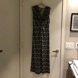 Black and white maxi dress